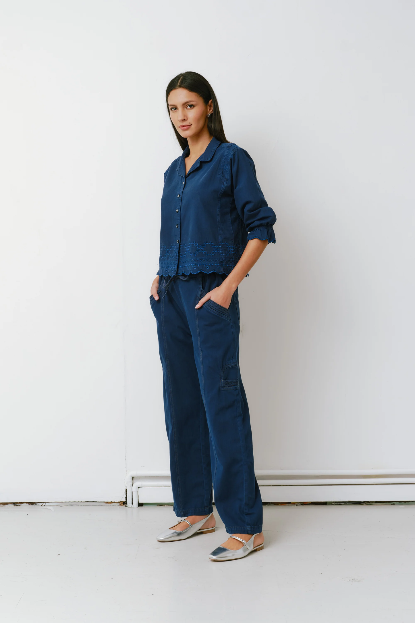 Seventy + Mochi Sophie Shirt in Twilight Blue