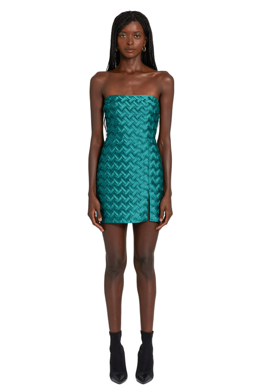 Amanda Uprichard Arely Dress - Dark Green