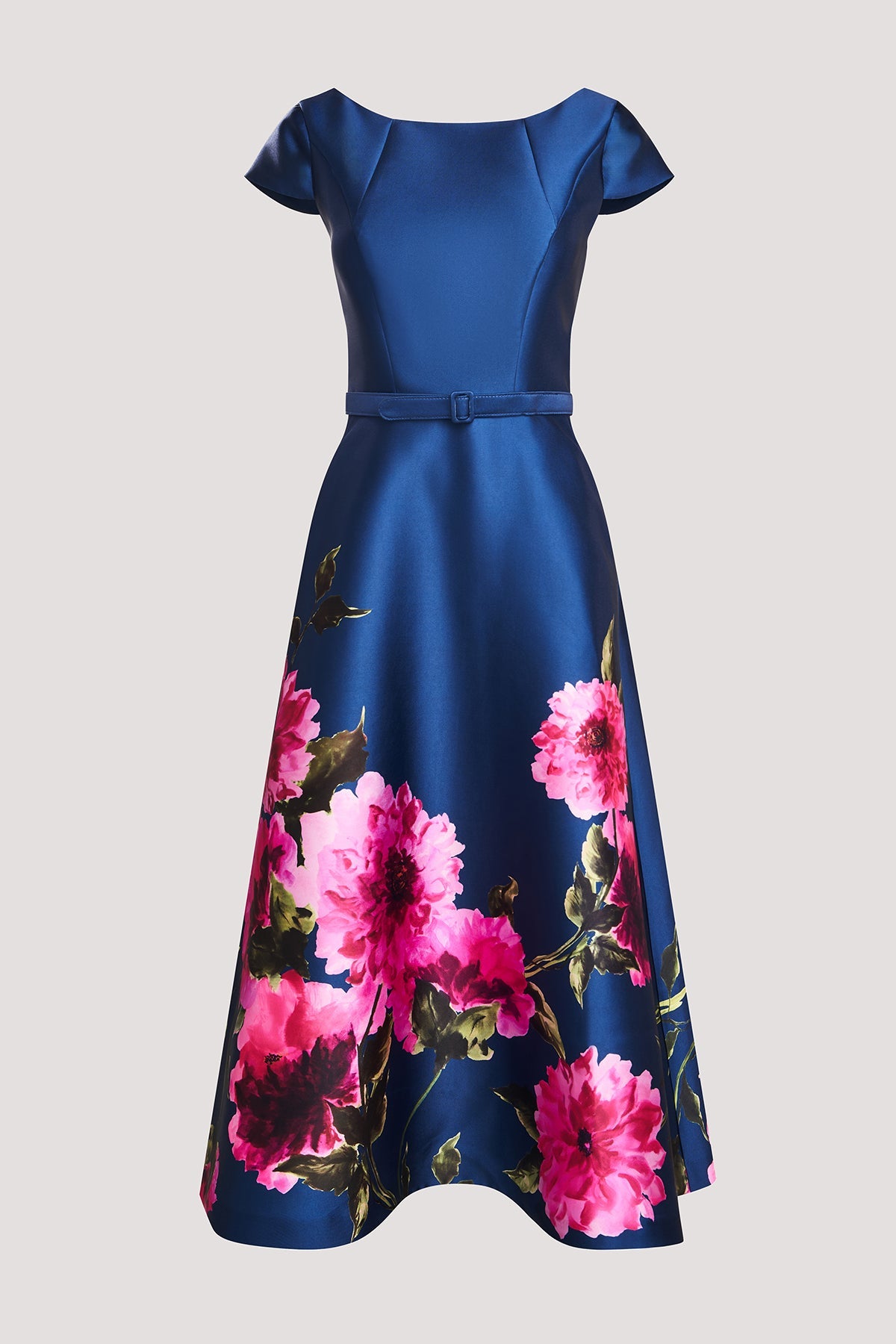 KAY UNGER INA TEA LENGTH DRESS