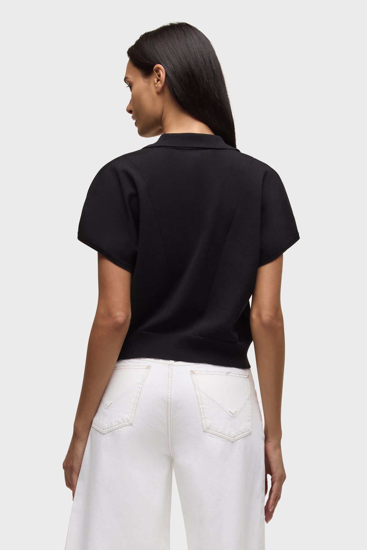 Hudson Draped Collared Sweater