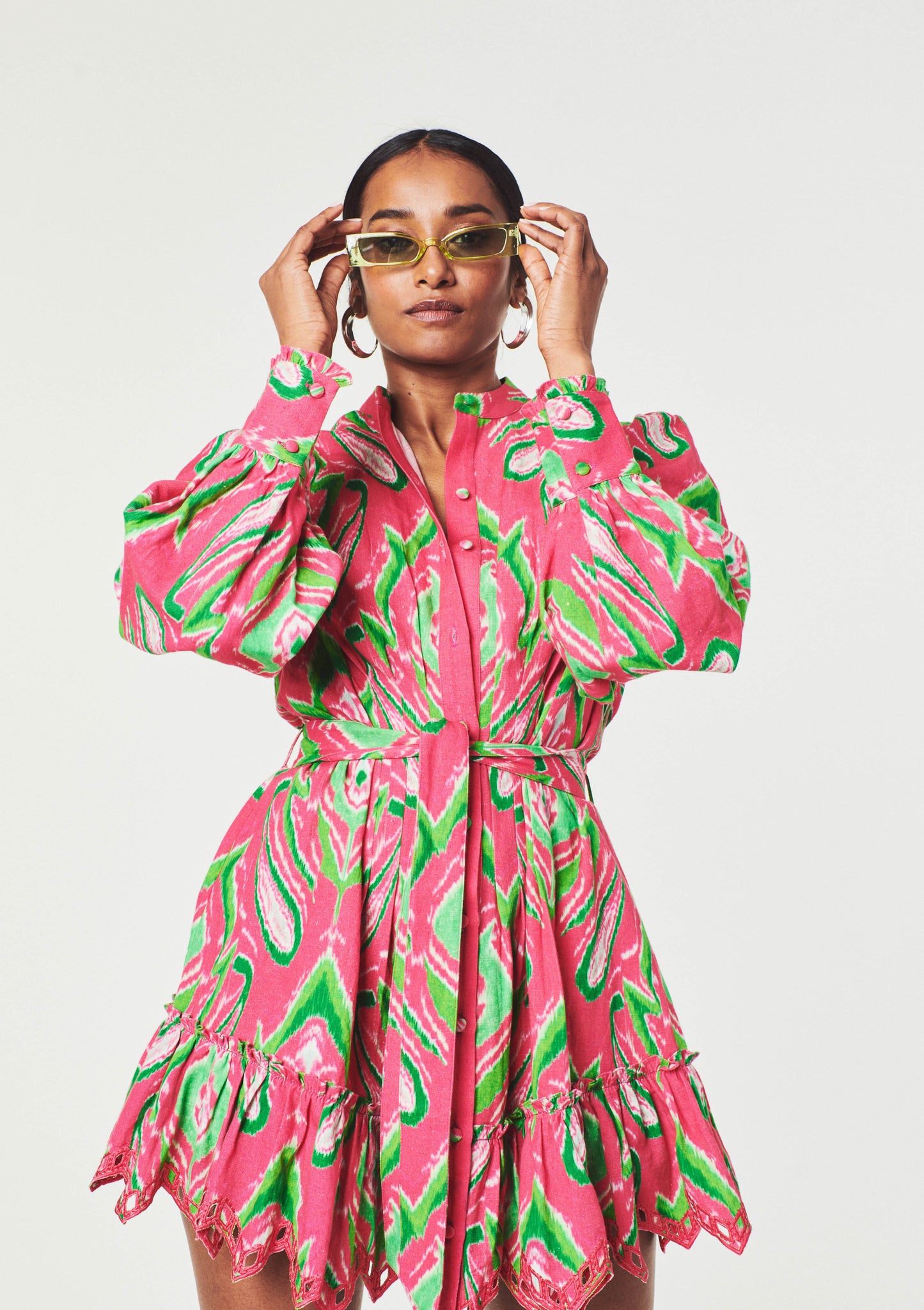 Hemant & Nandita Pink Indu Dress
