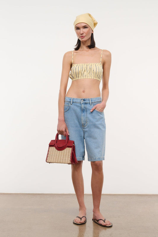 STAUD Maude Mini Wicker Carryall