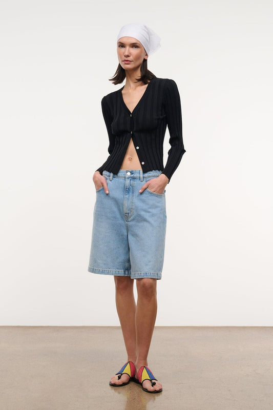 STAUD Ezra Cardigan - Black