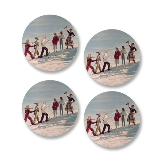 Ceramic Coasters (Set of 4) - Ski Champ