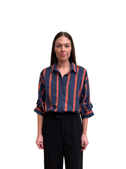 Staud Traverse Bodysuit - Railroad Stripe