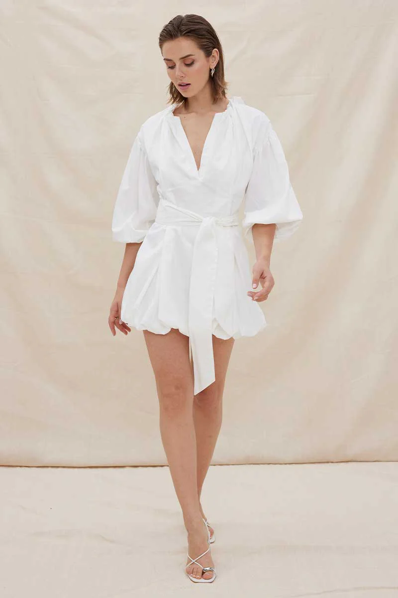 Sovere Float Dress - White
