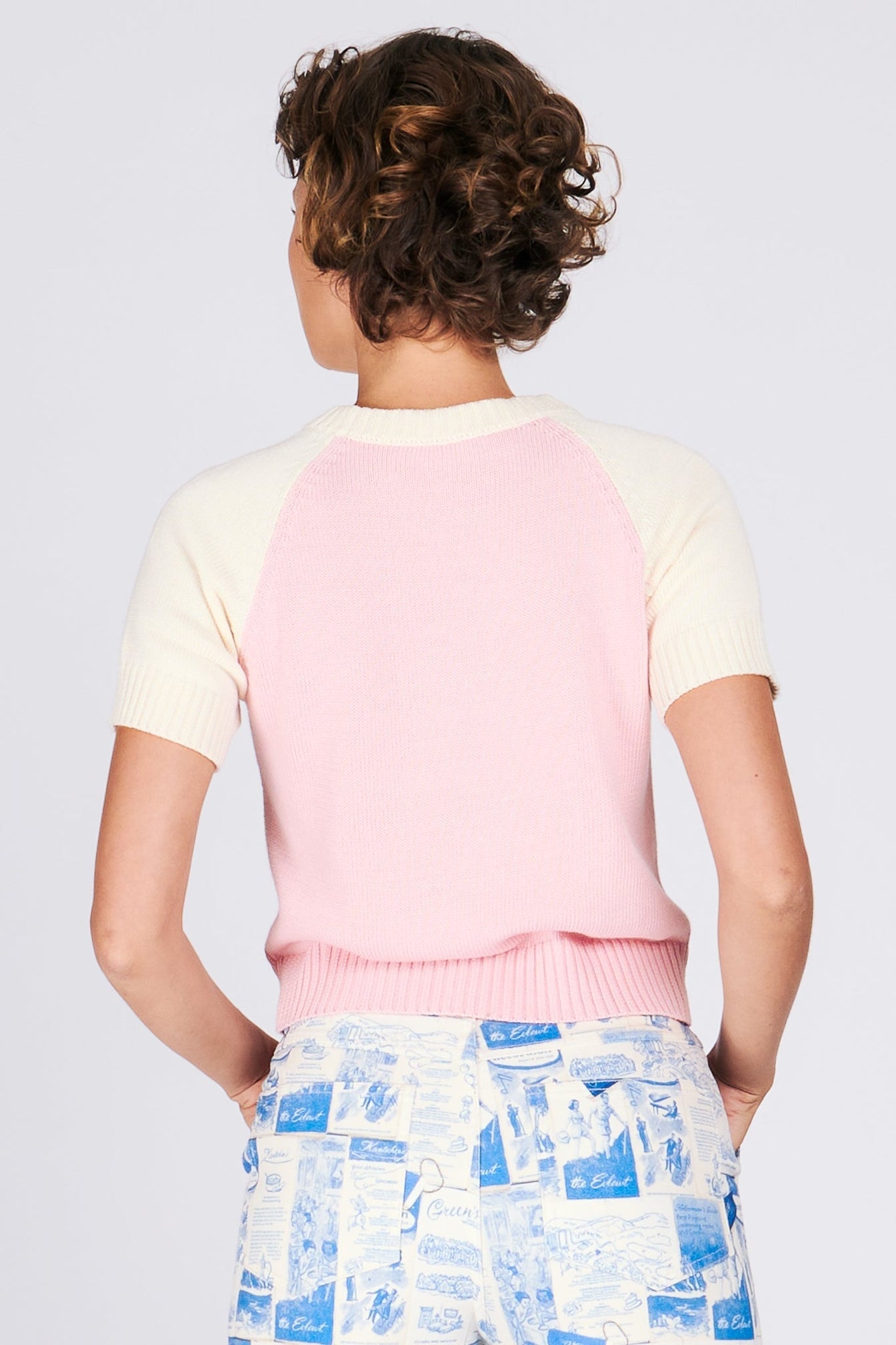 Rachel Antonoff Twist Cone Pullover - Strawberry Pink