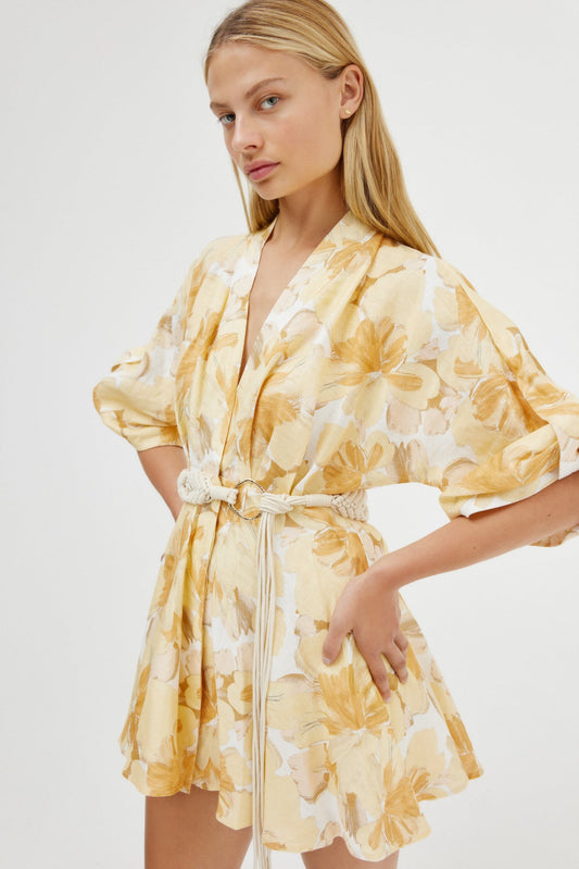 Significant Other Myra Macrame Mini Dress