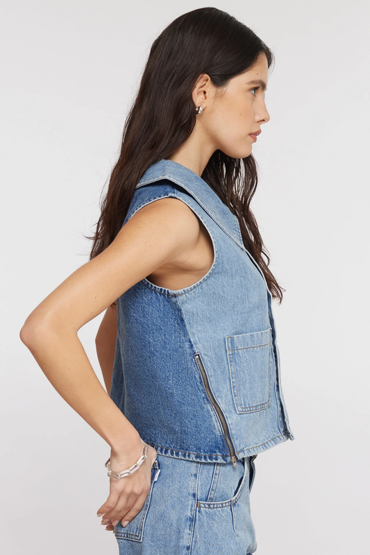 Seventy + Mochi Zuri Vest In Two Tone