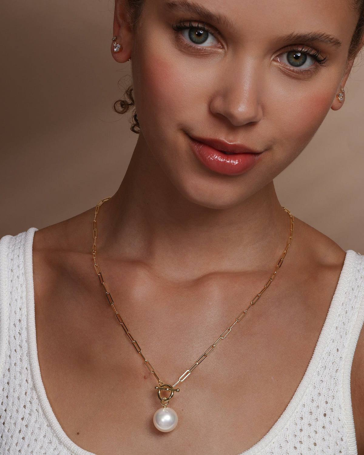 Life's A Ball Pearl Pendant Necklace