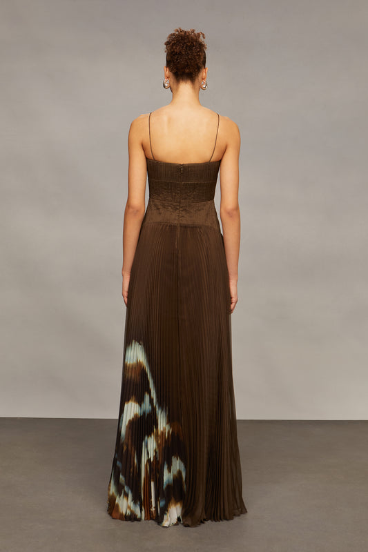 Amur Sue Pleated Gown