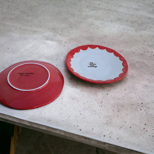 "My Heroes Are Cowboys" Dessert Plates/Set of Two