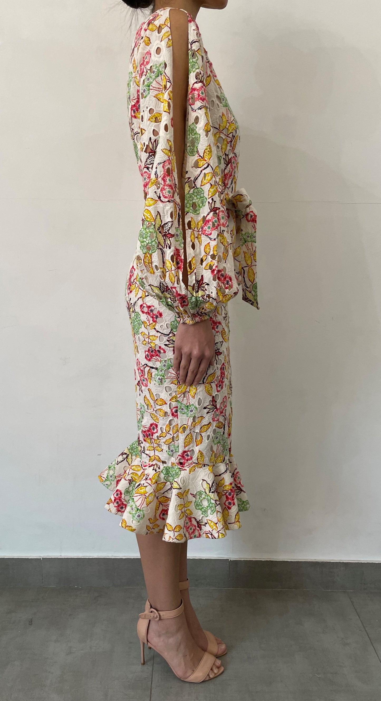 Hemant & Nandita Schiffly Midi Dress