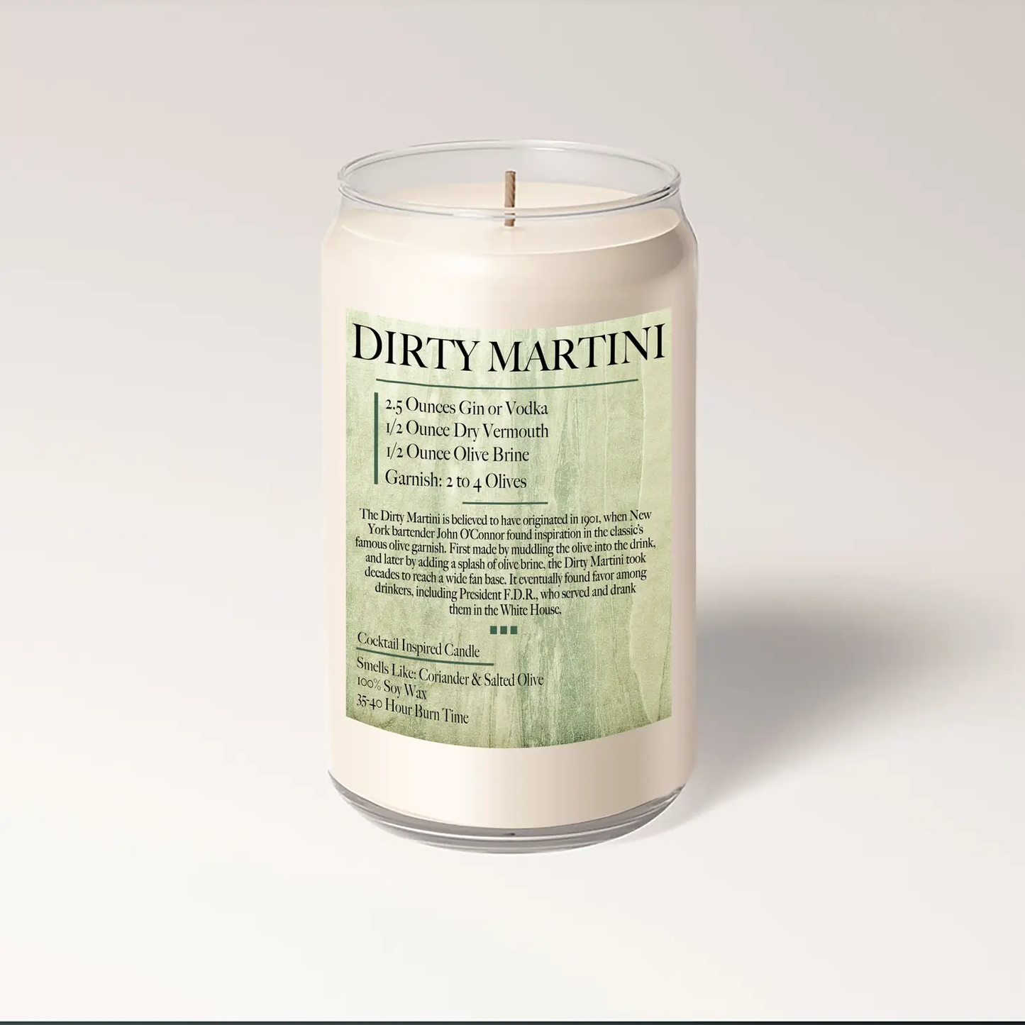 Dirty Martini Candle