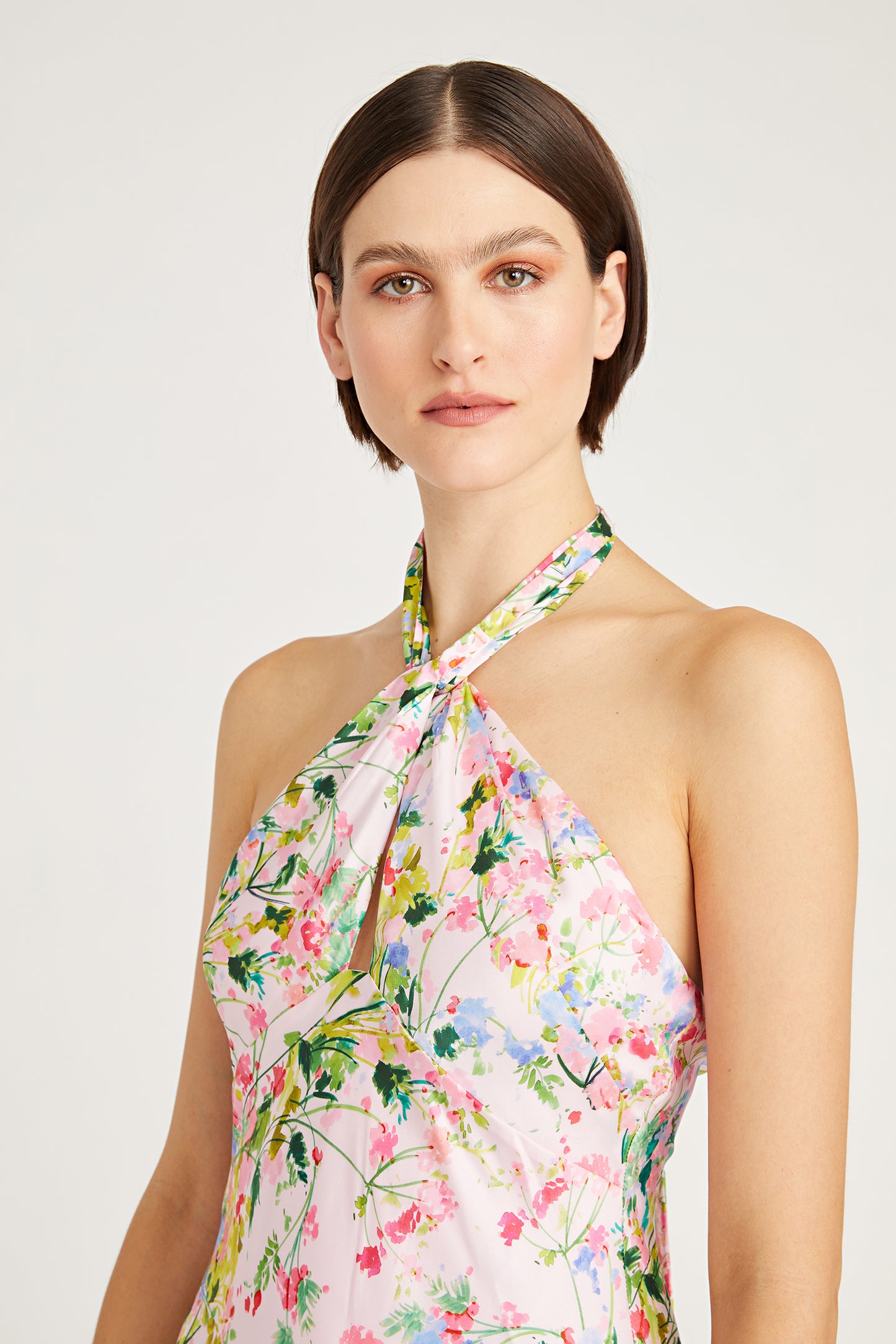 MONIQUE Lhuillier Rose Satin Dress - Wildrose