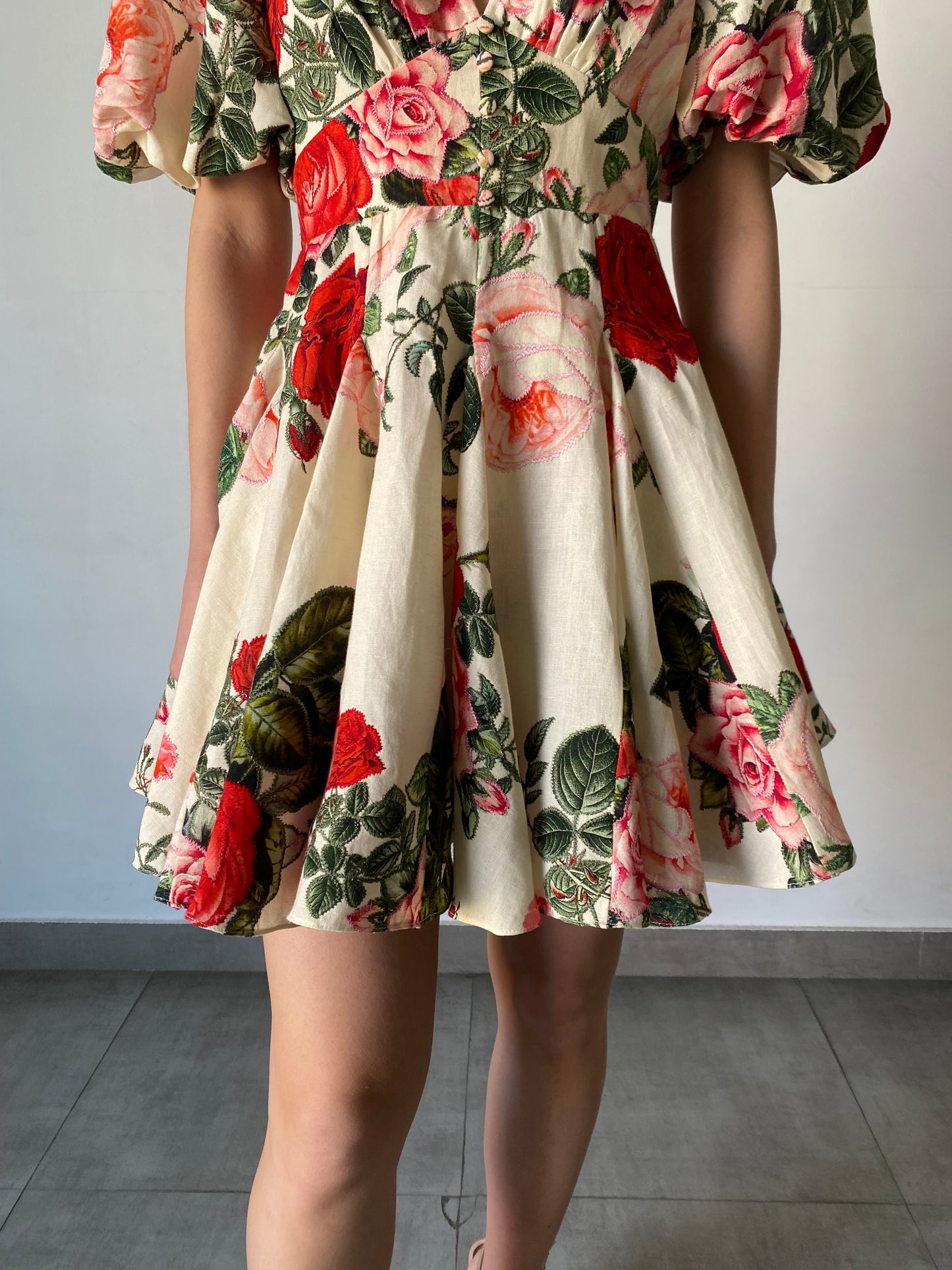 Hemant & Nandita Linen Short Dress