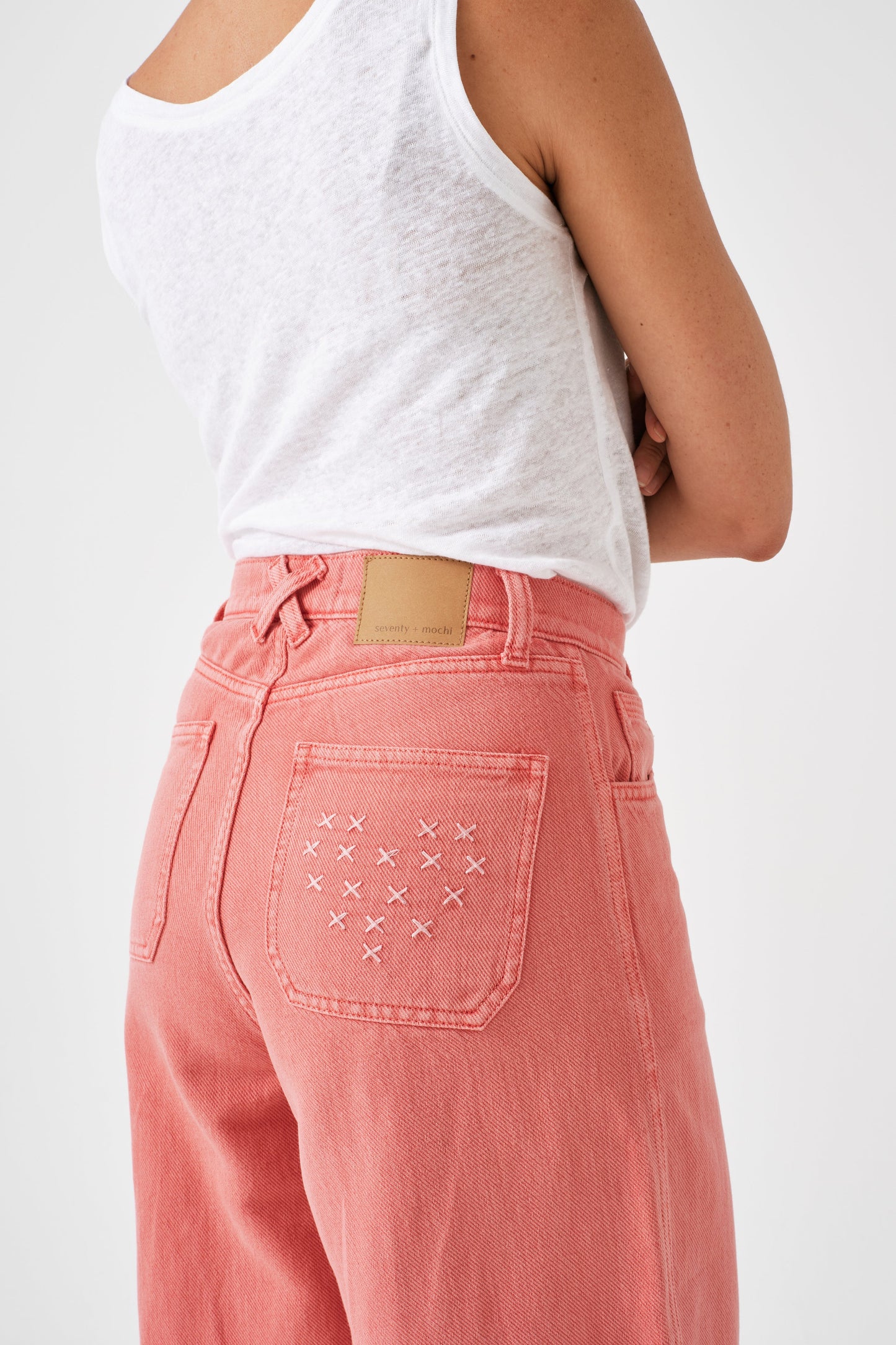 Seventy + Mochi Dear Bay Jean in Mineral Red