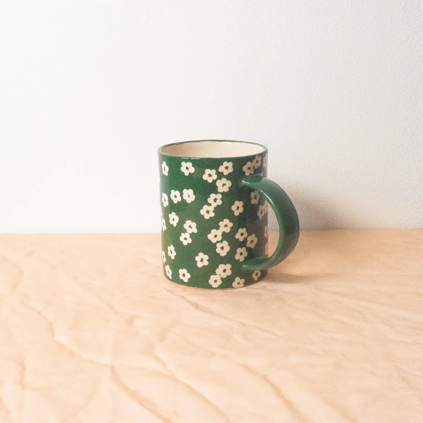 Scattered Petunia Mug - Emerald