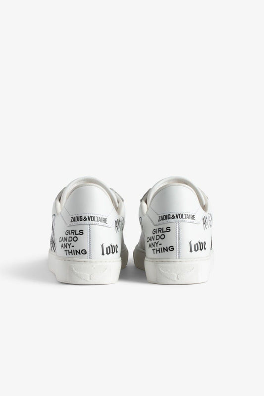 ZADIG & VOLTAIRE LA FLASH GRAFFITI SNEAKER