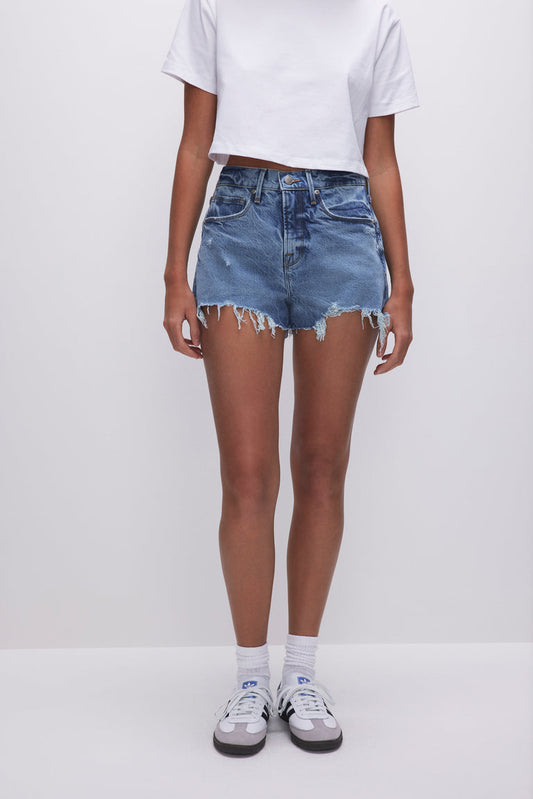 Good American Good '90s Denim Shorts