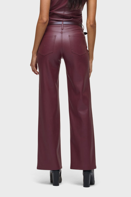 Huson Rosie Vegan Leather High-Rise Wide Leg