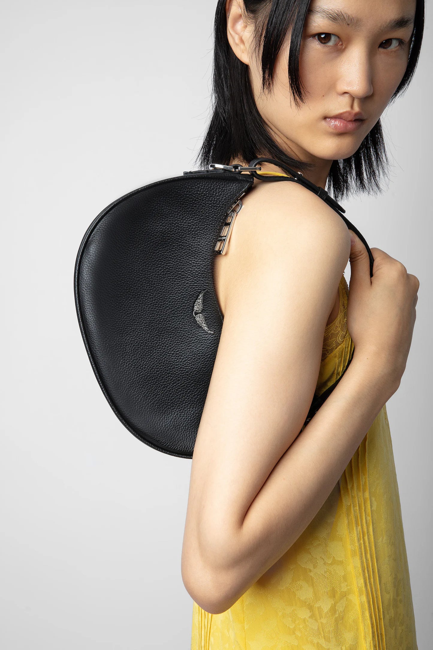 ZADIG & VOLTAIRE BLACK MOONROCK BAG