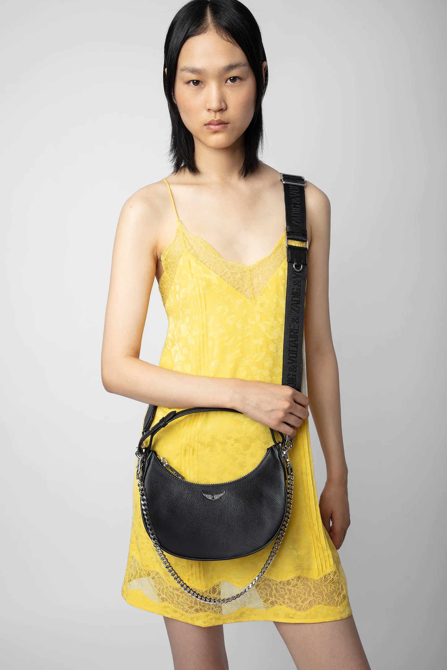 ZADIG & VOLTAIRE BLACK MOONROCK BAG
