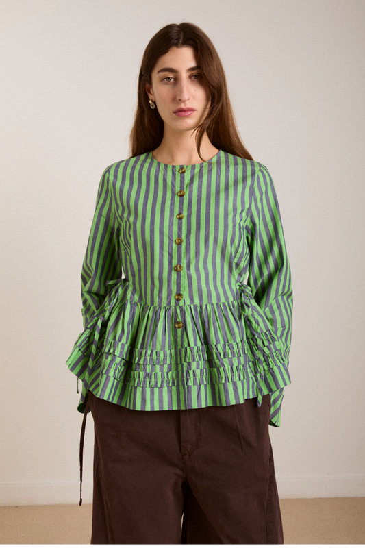 Damson Madder Madison Blouse - Navy Pop