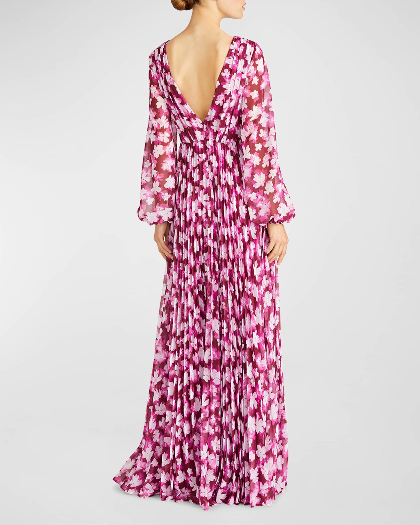 monique lhuillier Melanie Chiffon Long Dress