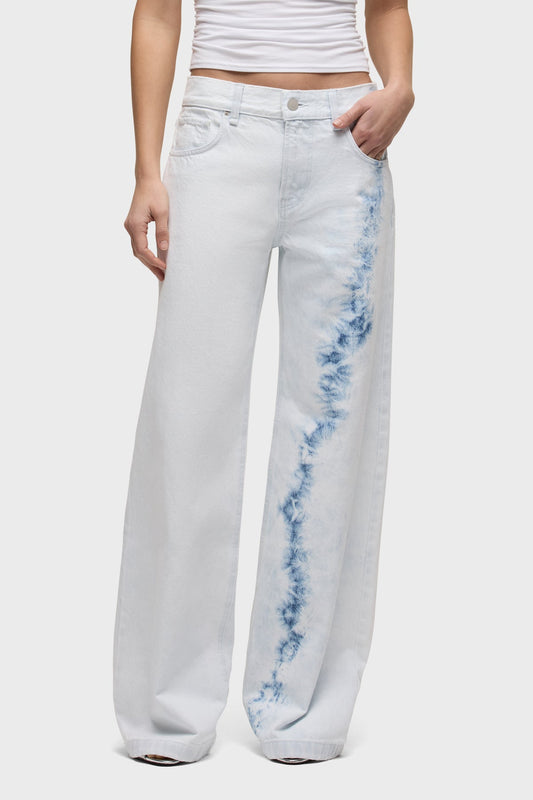 Hudson Rylee Low-Rise Loose Pant- Bleached Cloud