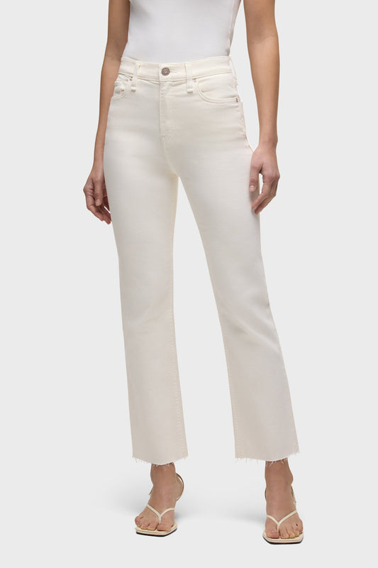 Hudson Remi High-Rise Straight Ankle - Ecru
