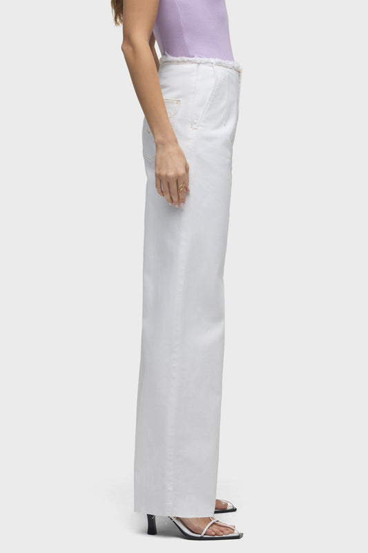 Hudson James High-Rise Darted Wide Leg Jean