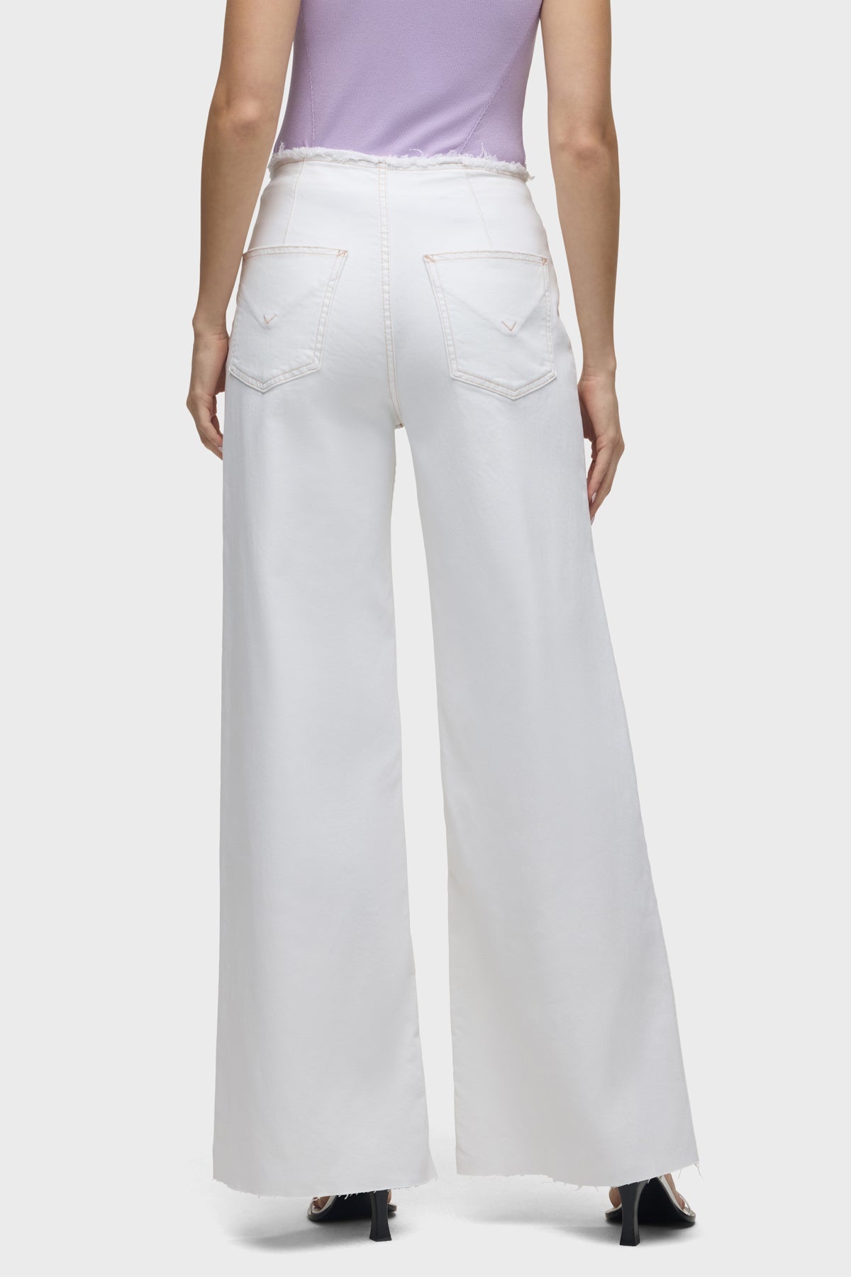 Hudson James High-Rise Darted Wide Leg Jean