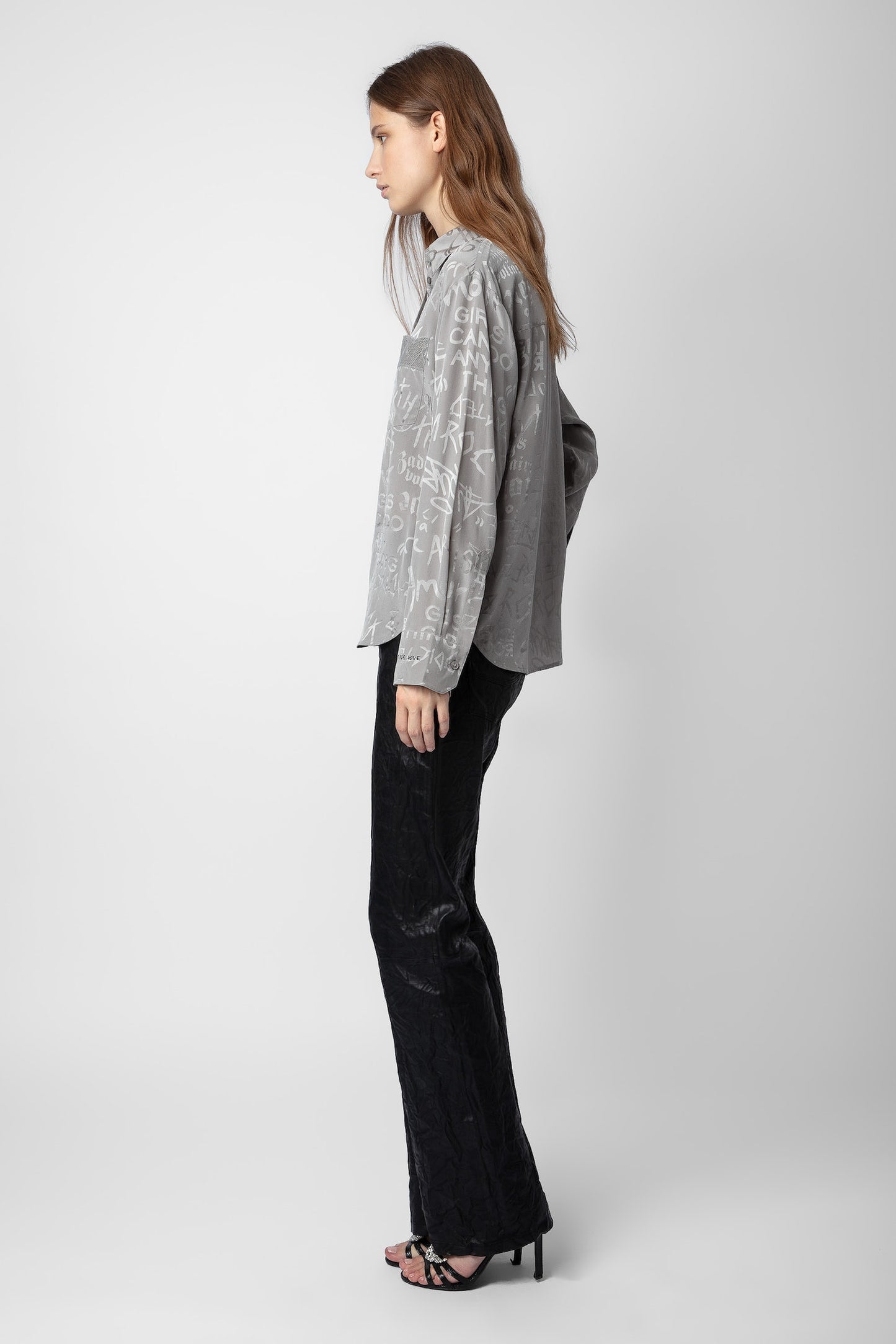 Zadig & Voltaire Morning Jacquard Silk Shirt