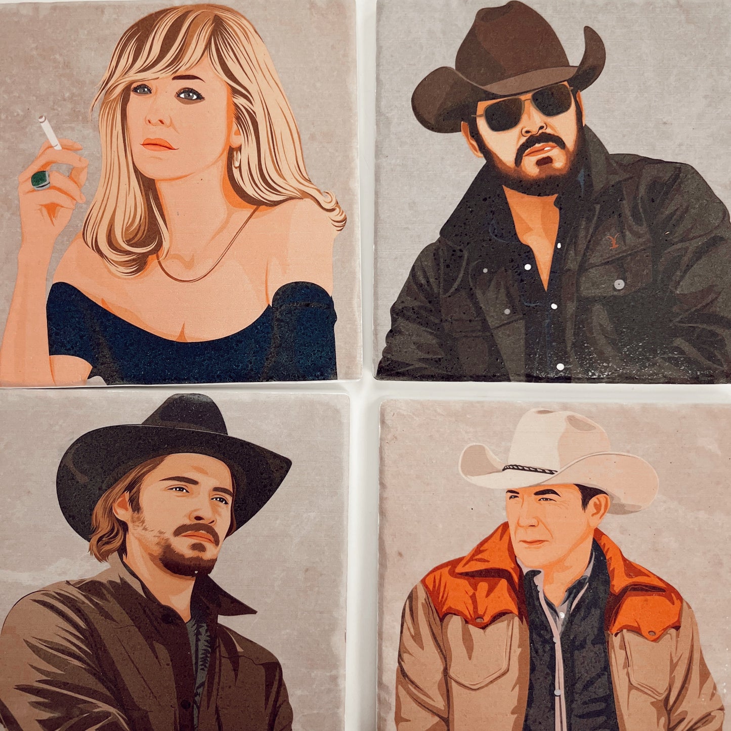 Yellowstone Coaster Set (Set of 4)