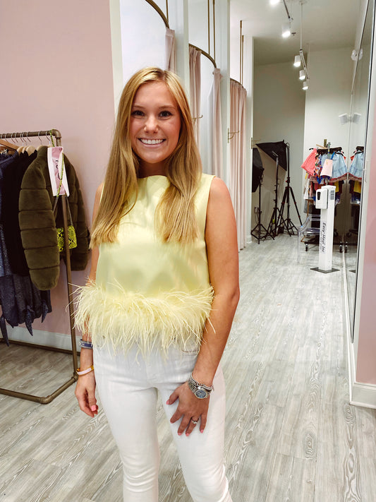 Yellow Feather Top