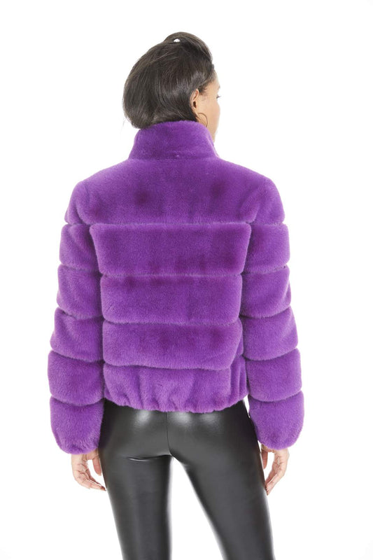 GENERATION LOVE JODI FUAX FUR - PURPLE