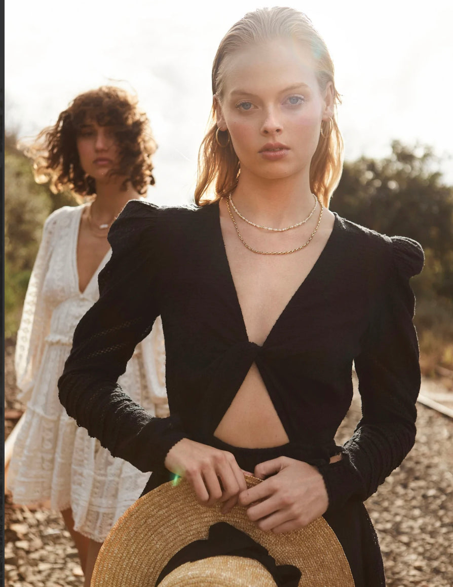 Hemant & Nandita Juhi Black Mini Dress