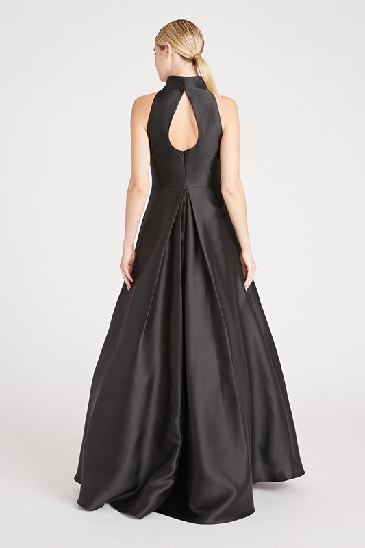 Monique Lhullier Halter Satin Ball Gown