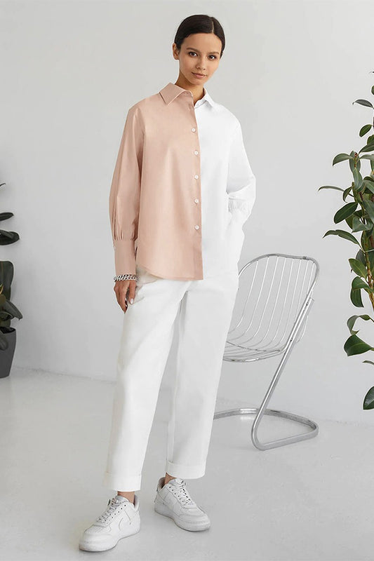 Two Toned Easy Button up