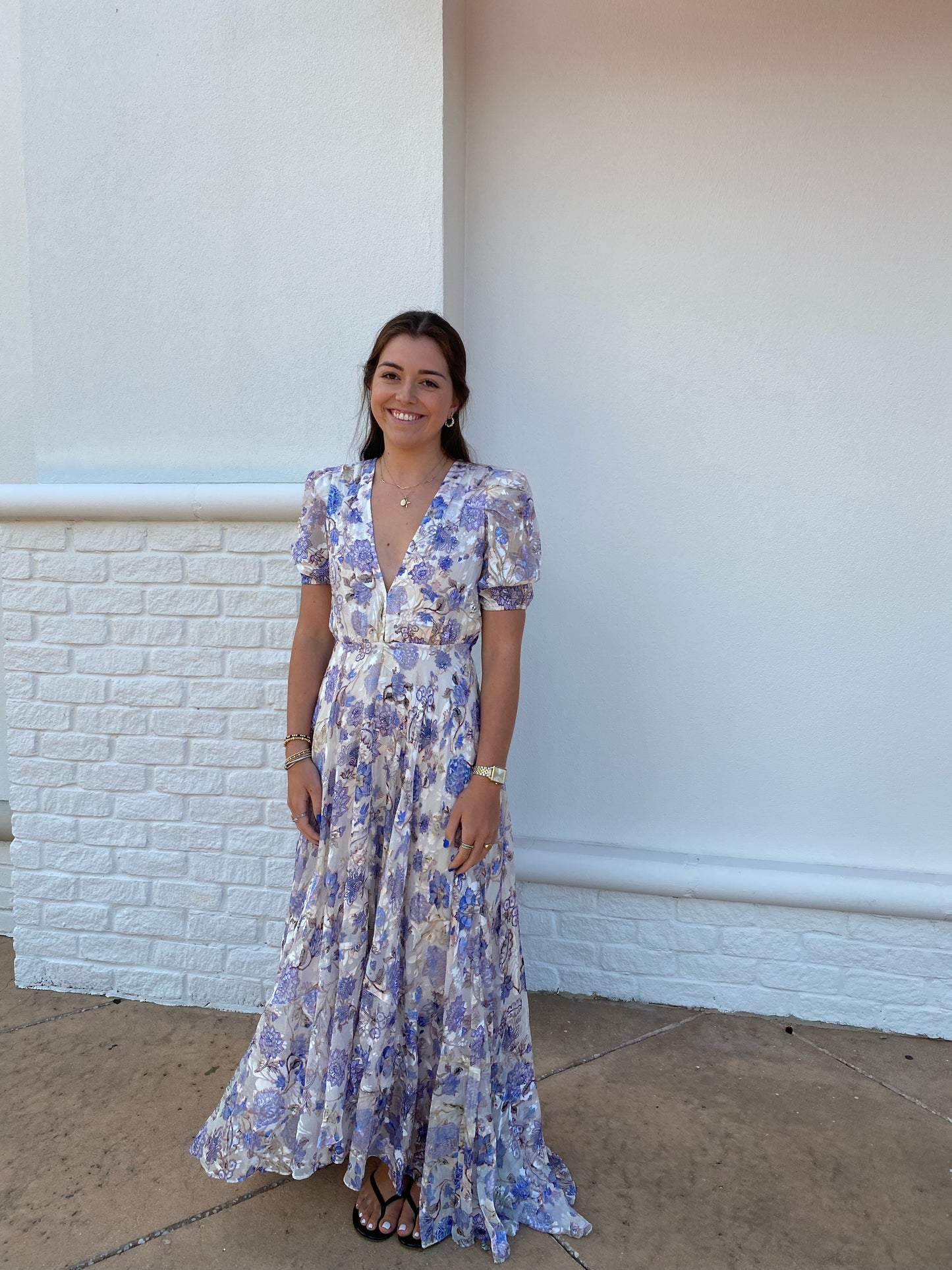 Hemant & Nandita Iris Long Dress
