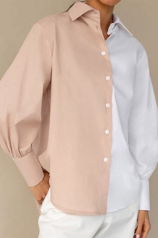 Two Toned Easy Button up