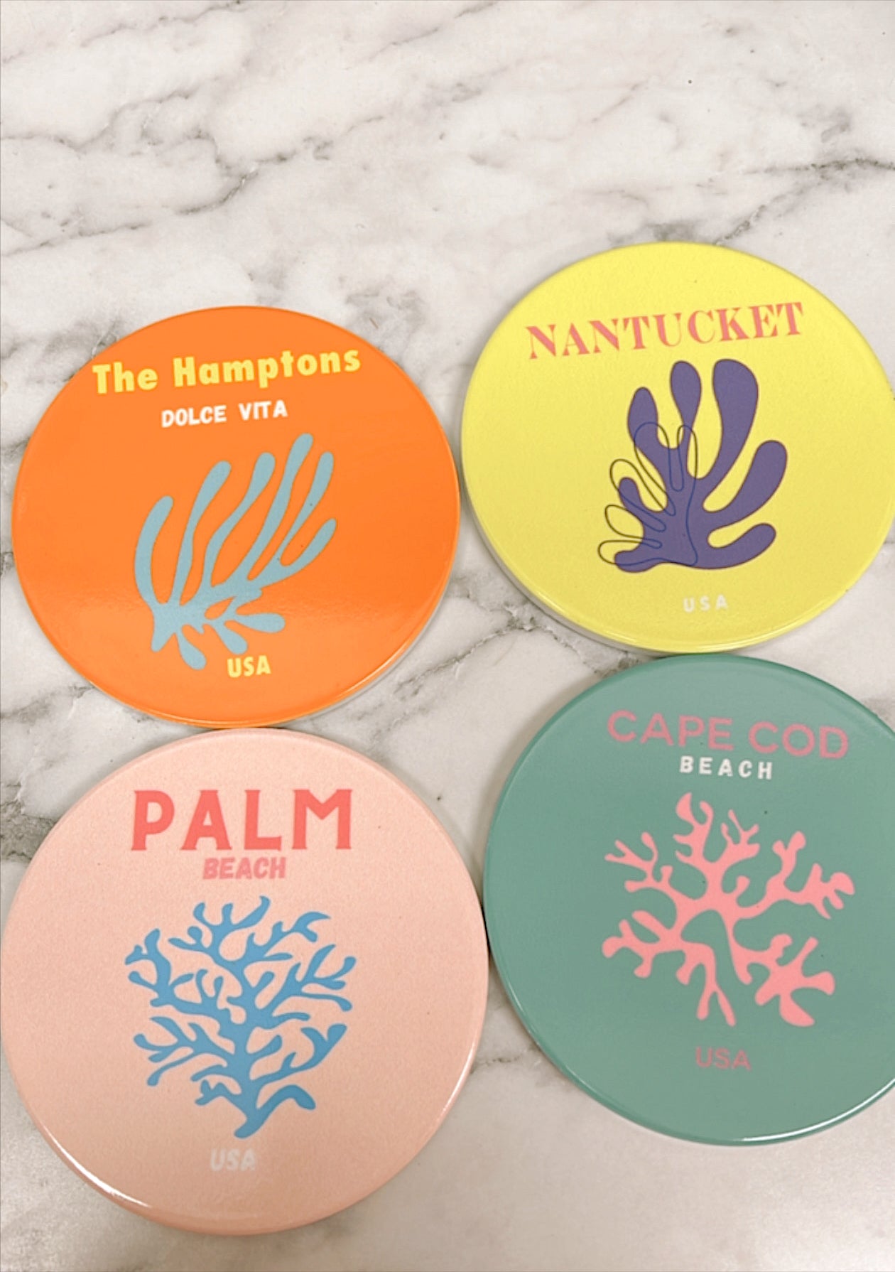 Dolce Beach Coasters - Set of 4