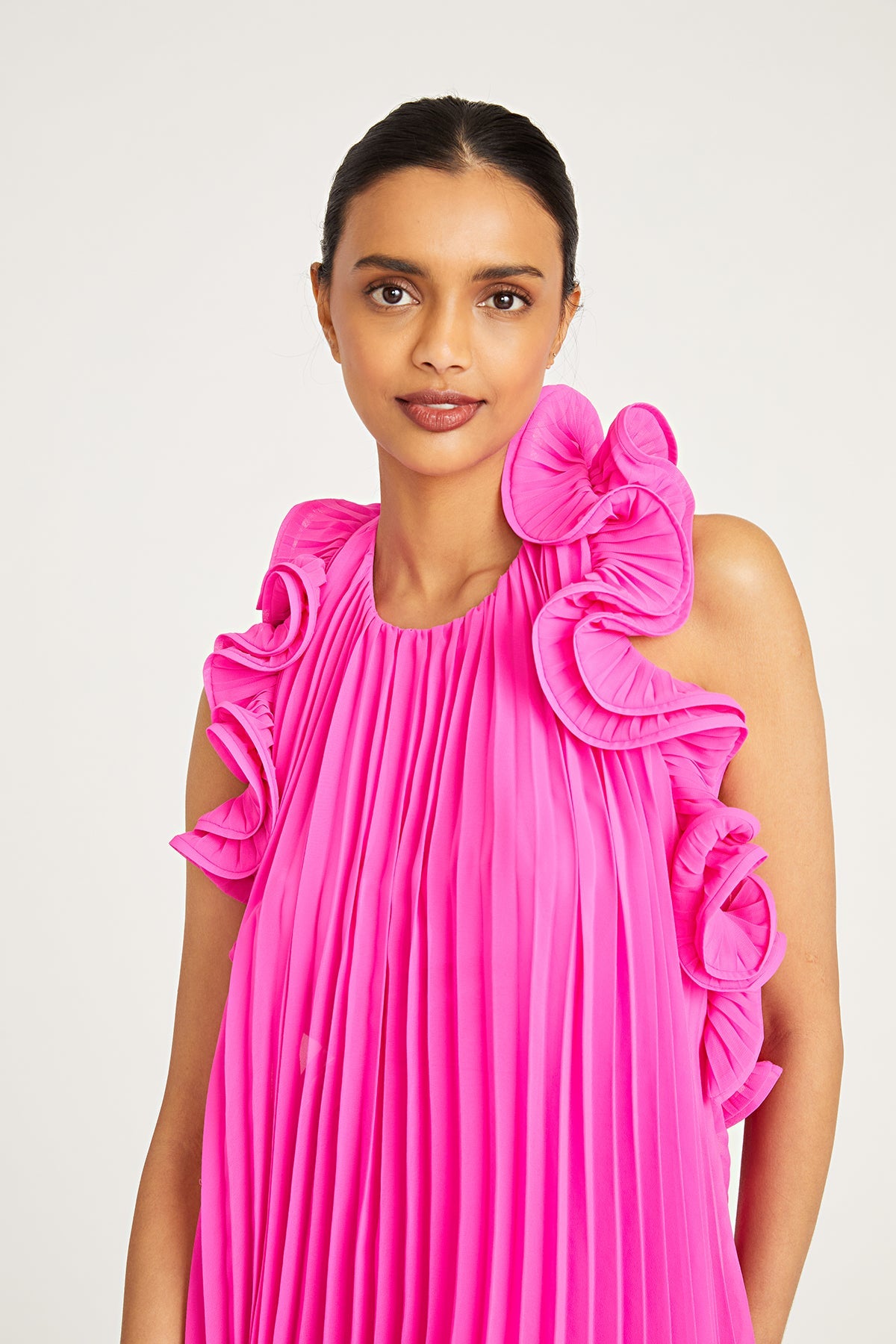 AMUR MIMI DRESS - PINK HYDRANGEAS