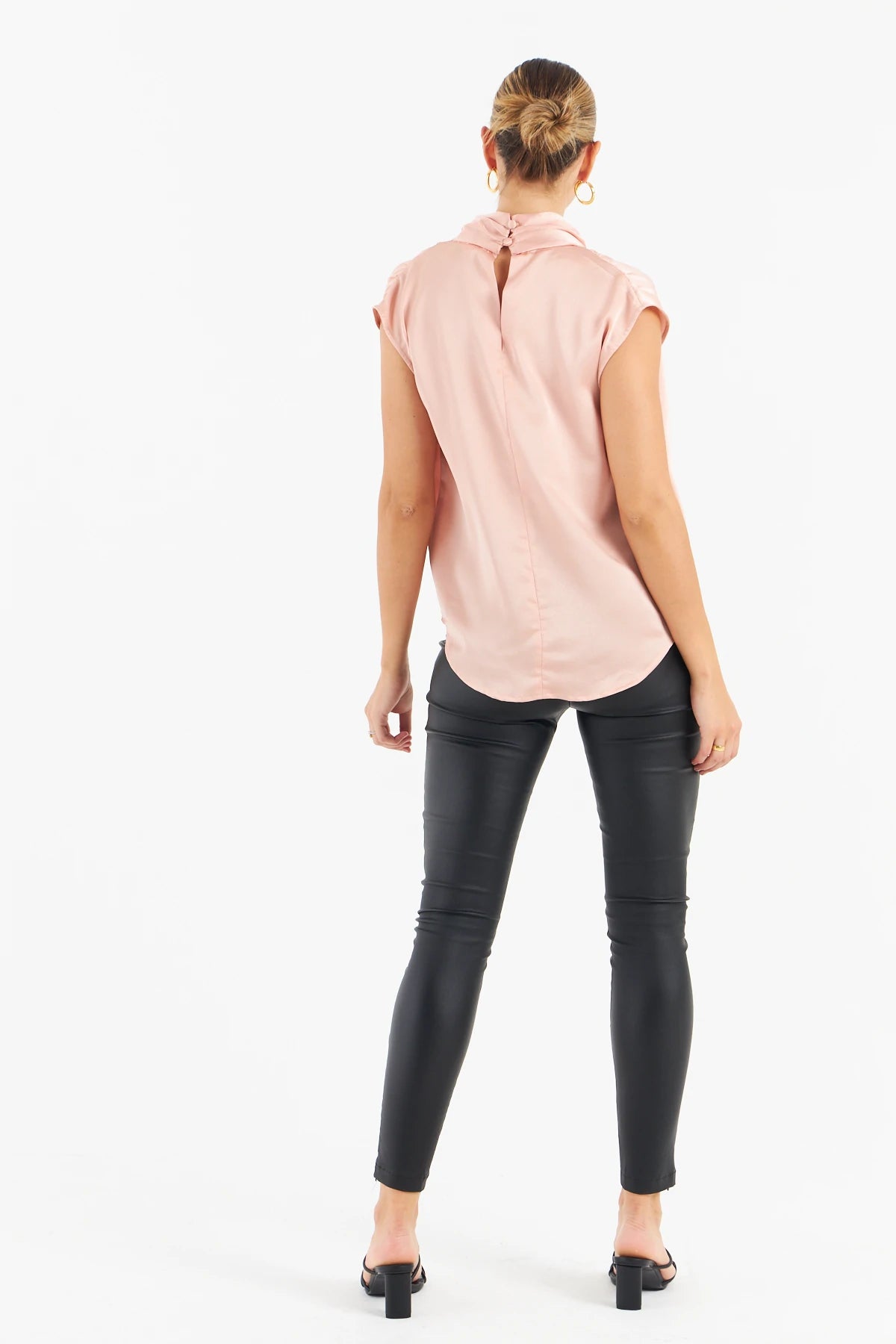 Lauren Satin Pink Blouse