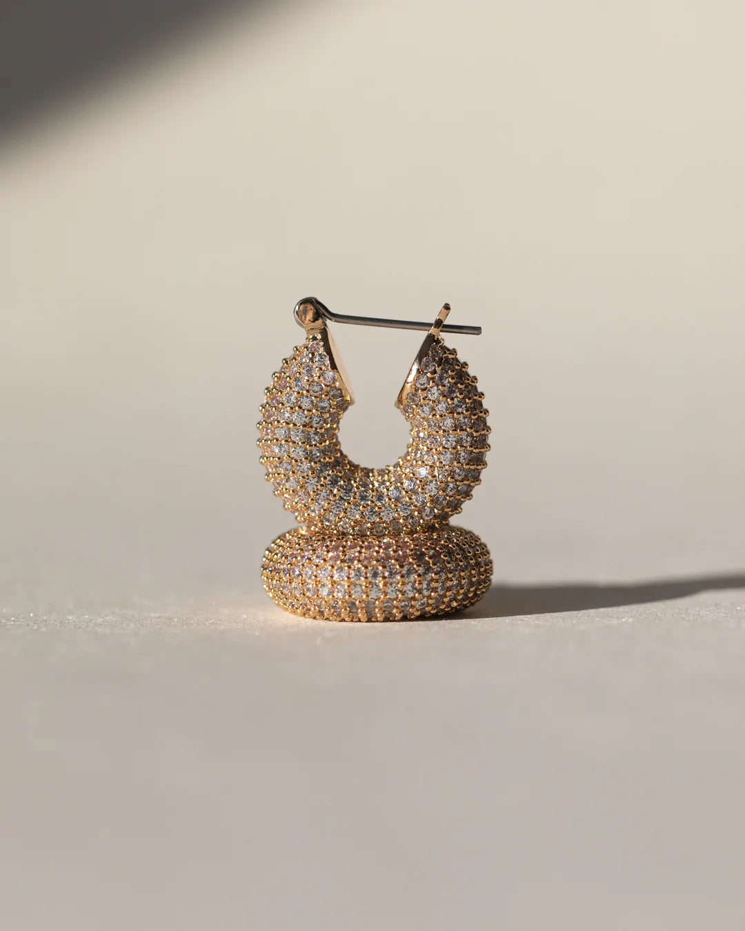 Pave Mini Donut Hoops