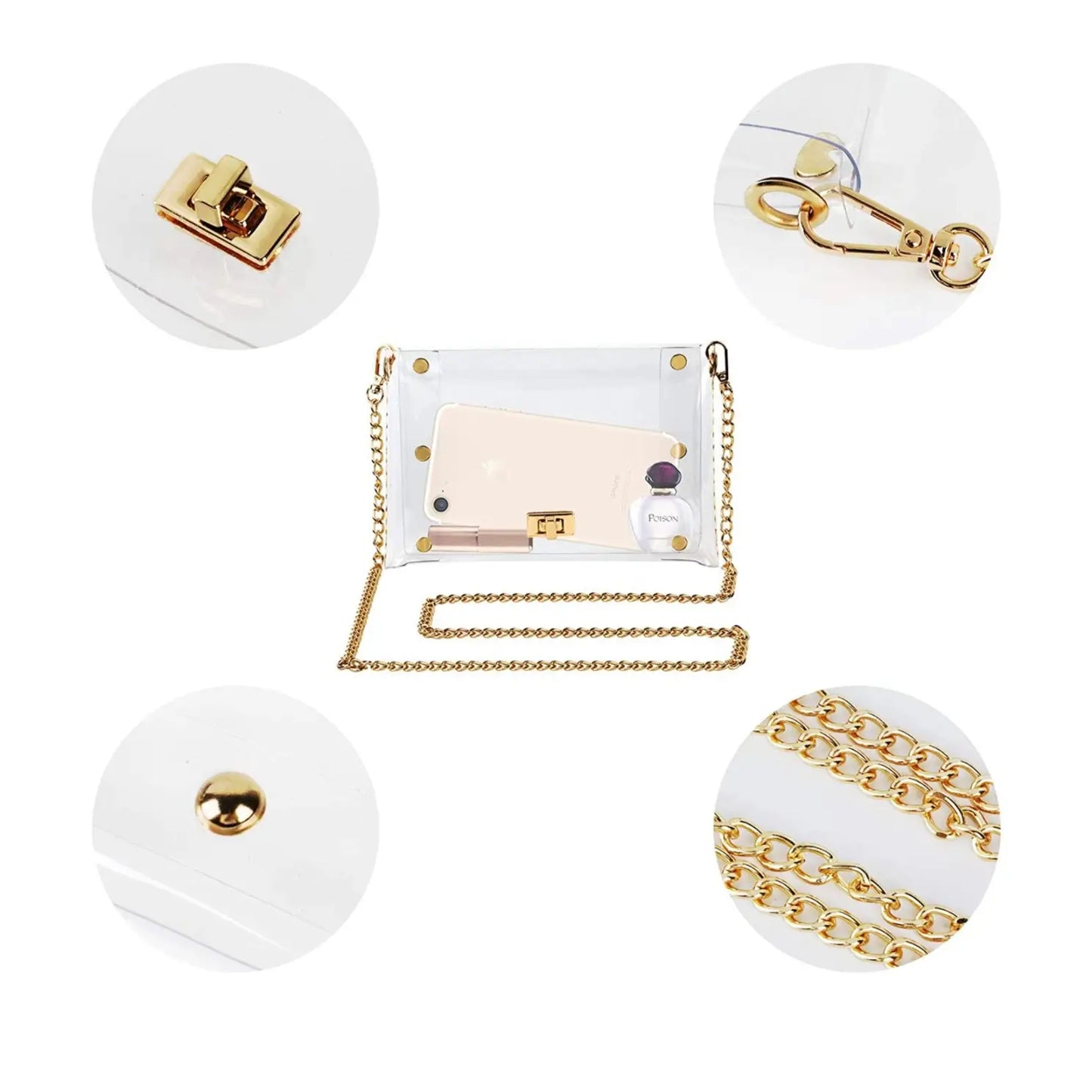 Clear Purse with Gold