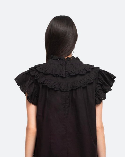 SEA Aurelie Eyelet Ruffle