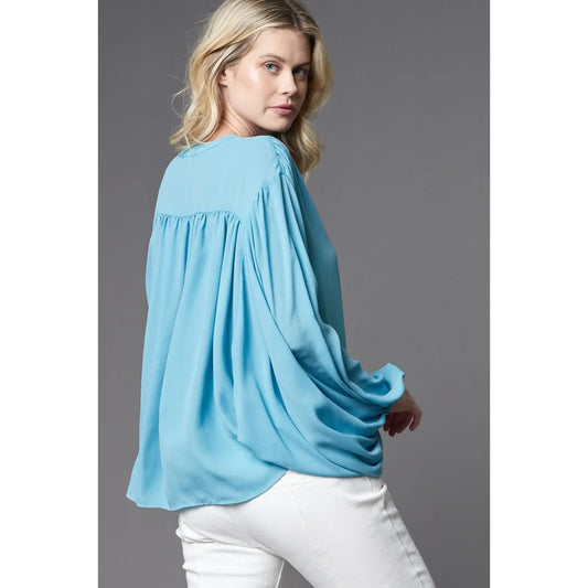 EASY TURQUOISE TOP