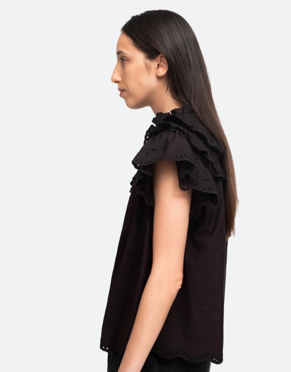 SEA Aurelie Eyelet Ruffle